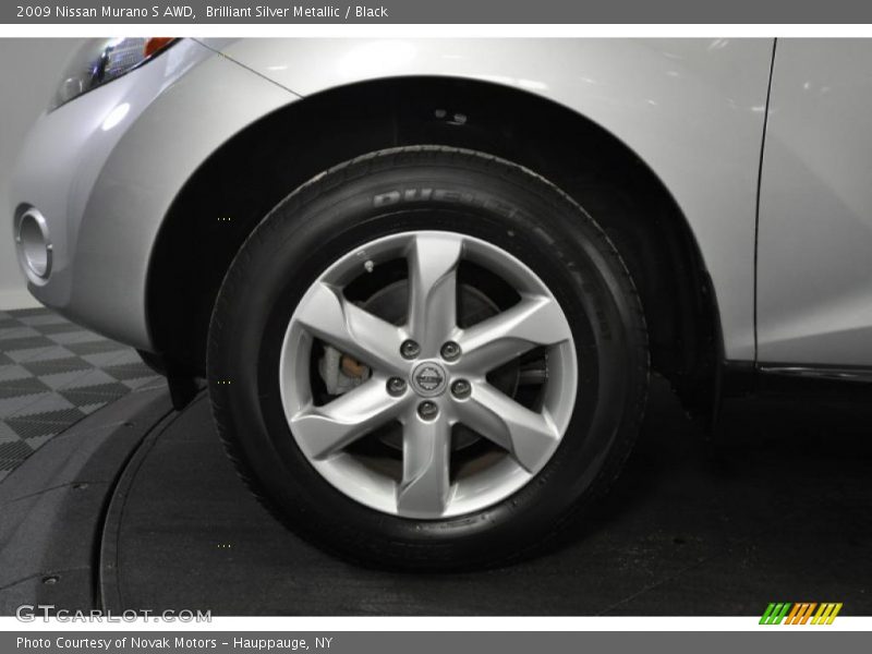 Brilliant Silver Metallic / Black 2009 Nissan Murano S AWD