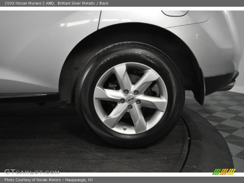 Brilliant Silver Metallic / Black 2009 Nissan Murano S AWD