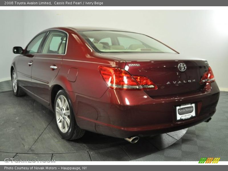 Cassis Red Pearl / Ivory Beige 2008 Toyota Avalon Limited