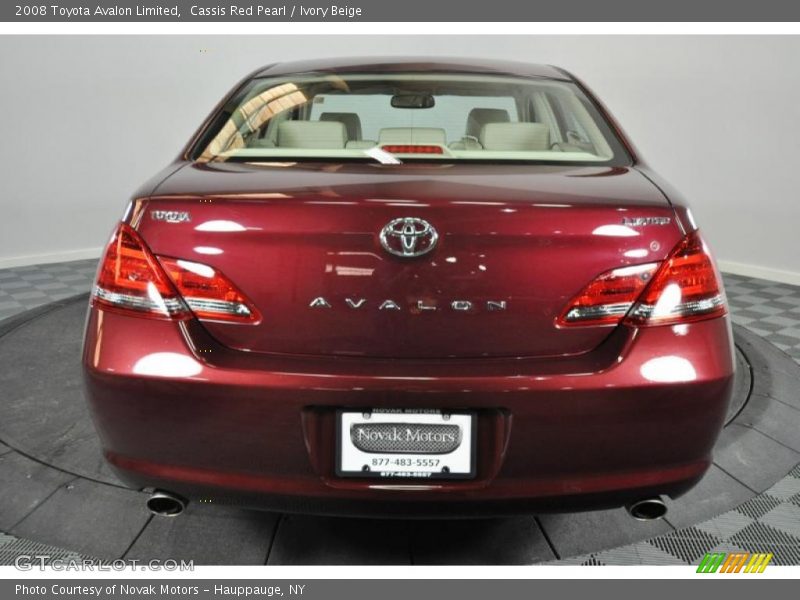 Cassis Red Pearl / Ivory Beige 2008 Toyota Avalon Limited