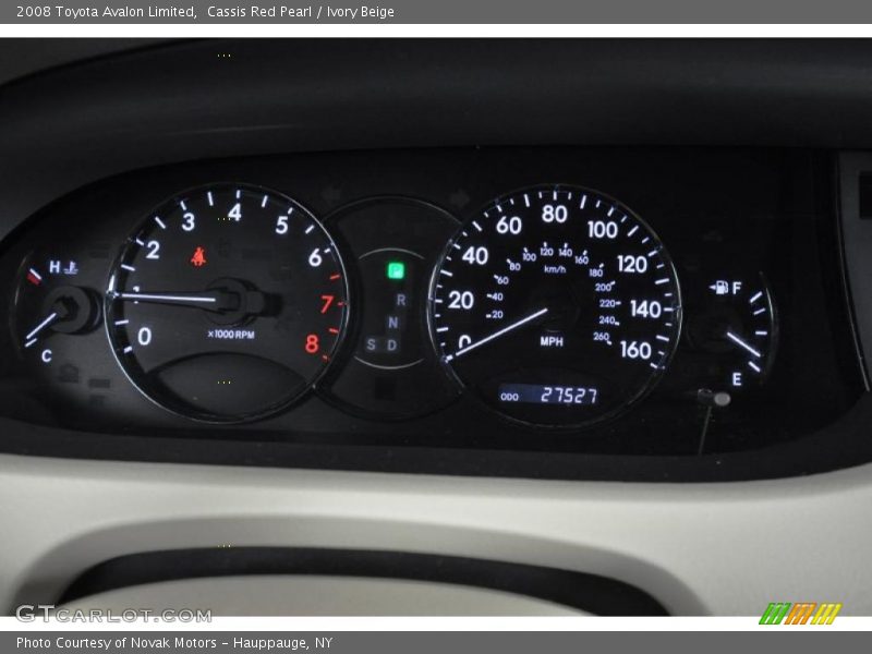 Cassis Red Pearl / Ivory Beige 2008 Toyota Avalon Limited