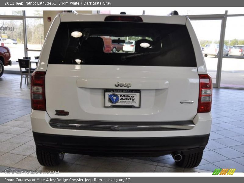 Bright White / Dark Slate Gray 2011 Jeep Patriot Latitude X