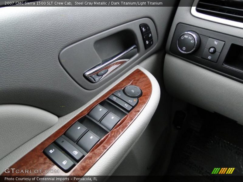 Steel Gray Metallic / Dark Titanium/Light Titanium 2007 GMC Sierra 1500 SLT Crew Cab