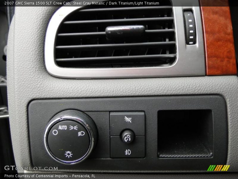 Steel Gray Metallic / Dark Titanium/Light Titanium 2007 GMC Sierra 1500 SLT Crew Cab