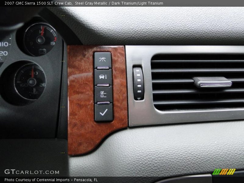 Steel Gray Metallic / Dark Titanium/Light Titanium 2007 GMC Sierra 1500 SLT Crew Cab