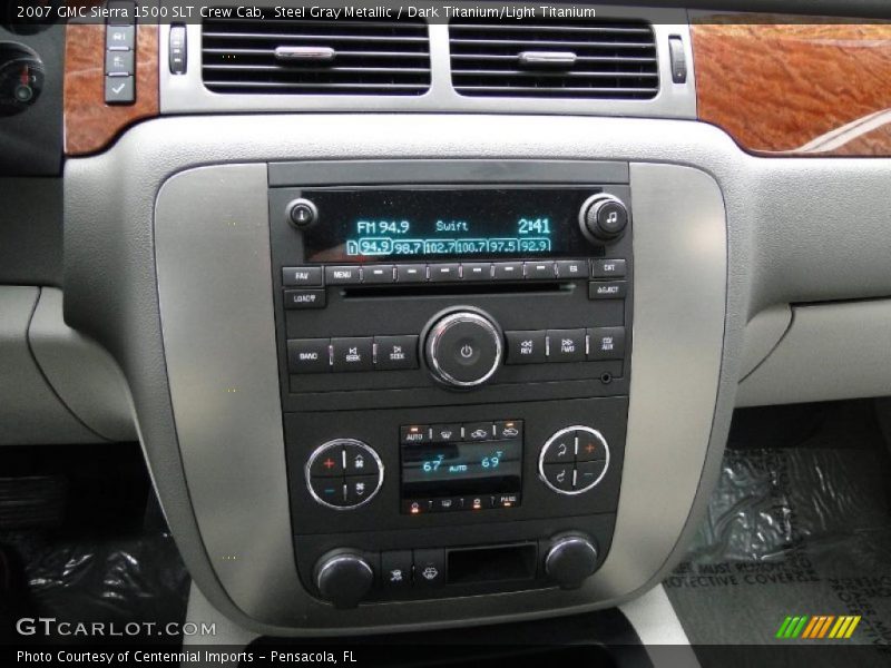 Steel Gray Metallic / Dark Titanium/Light Titanium 2007 GMC Sierra 1500 SLT Crew Cab