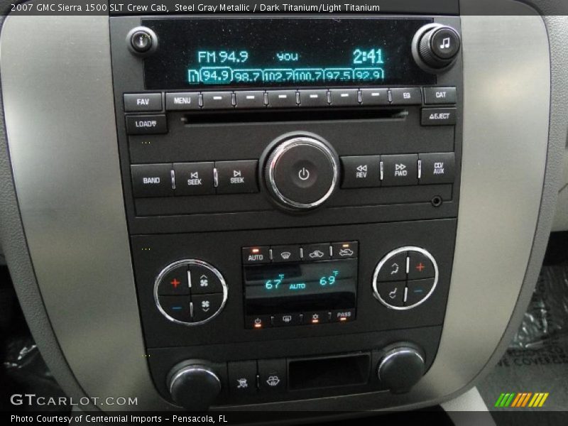 Steel Gray Metallic / Dark Titanium/Light Titanium 2007 GMC Sierra 1500 SLT Crew Cab