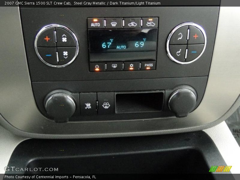 Steel Gray Metallic / Dark Titanium/Light Titanium 2007 GMC Sierra 1500 SLT Crew Cab