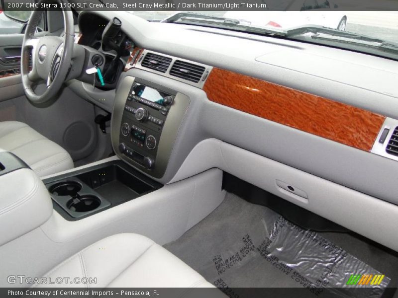 Steel Gray Metallic / Dark Titanium/Light Titanium 2007 GMC Sierra 1500 SLT Crew Cab