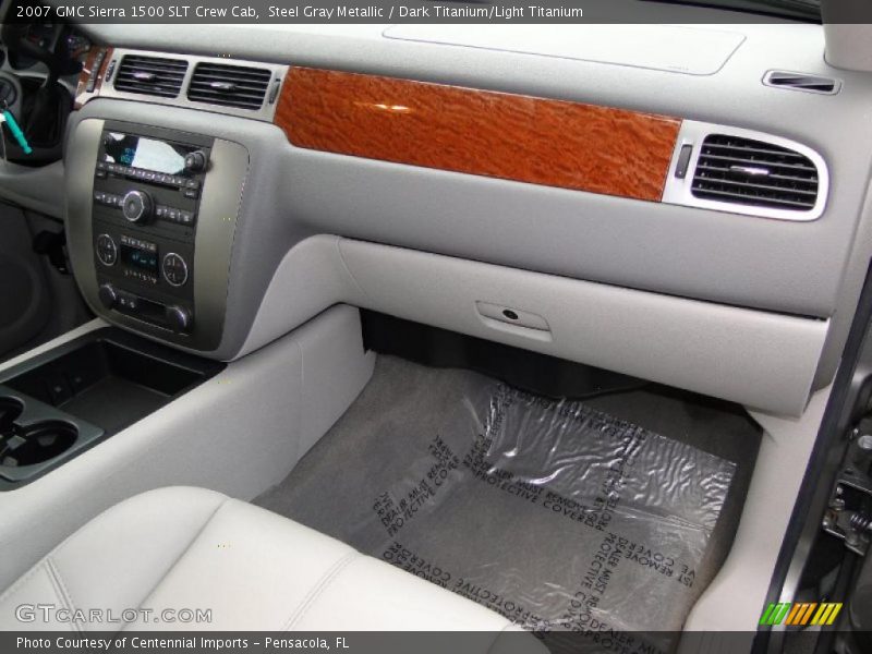 Steel Gray Metallic / Dark Titanium/Light Titanium 2007 GMC Sierra 1500 SLT Crew Cab