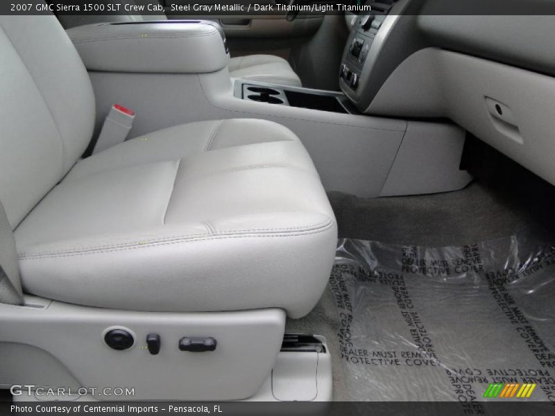 Steel Gray Metallic / Dark Titanium/Light Titanium 2007 GMC Sierra 1500 SLT Crew Cab