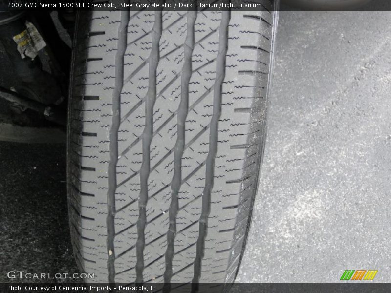 Steel Gray Metallic / Dark Titanium/Light Titanium 2007 GMC Sierra 1500 SLT Crew Cab