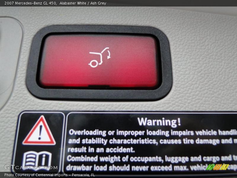 Alabaster White / Ash Grey 2007 Mercedes-Benz GL 450