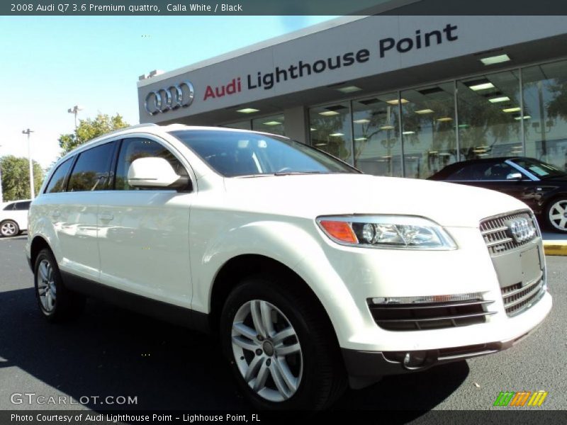 Calla White / Black 2008 Audi Q7 3.6 Premium quattro