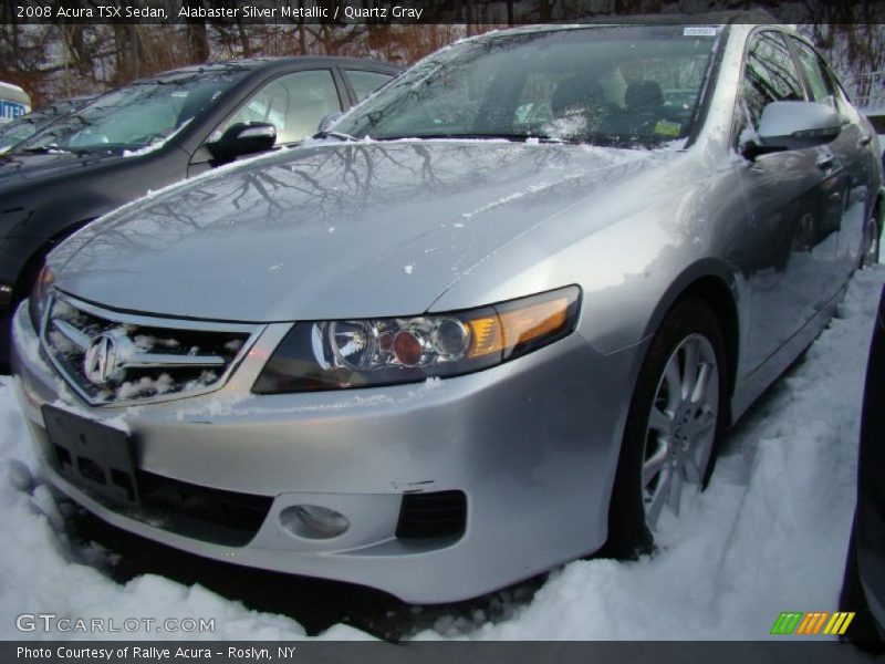 Alabaster Silver Metallic / Quartz Gray 2008 Acura TSX Sedan