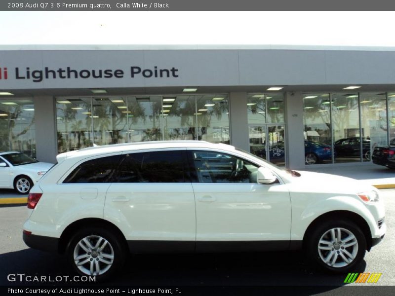 Calla White / Black 2008 Audi Q7 3.6 Premium quattro