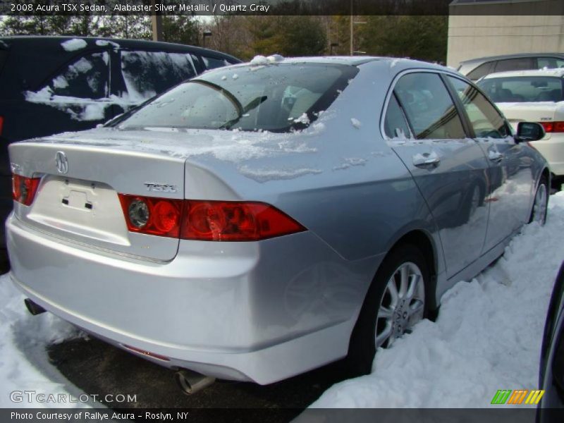Alabaster Silver Metallic / Quartz Gray 2008 Acura TSX Sedan