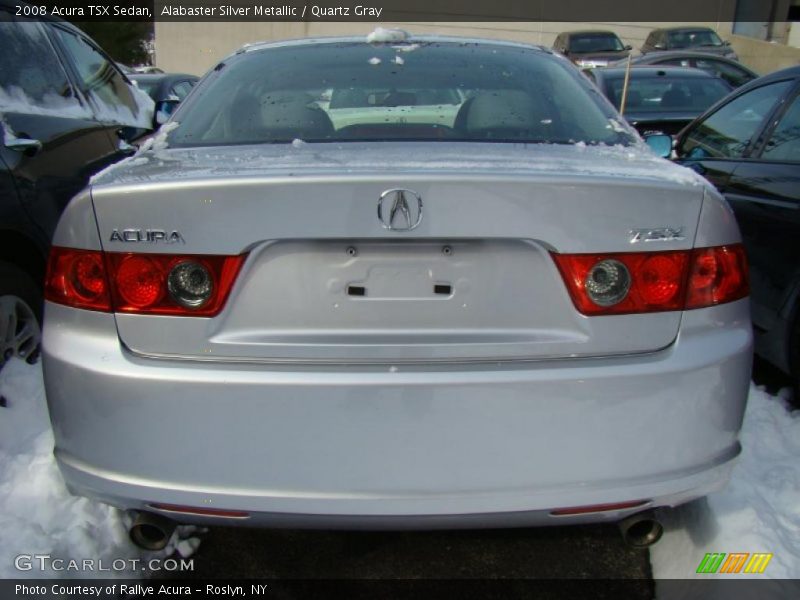 Alabaster Silver Metallic / Quartz Gray 2008 Acura TSX Sedan