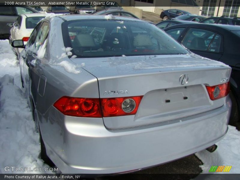Alabaster Silver Metallic / Quartz Gray 2008 Acura TSX Sedan