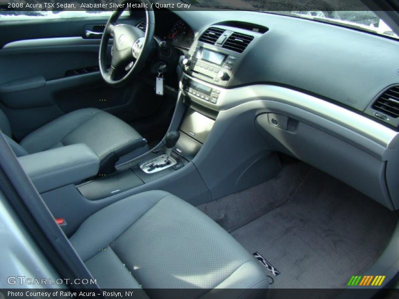 Alabaster Silver Metallic / Quartz Gray 2008 Acura TSX Sedan