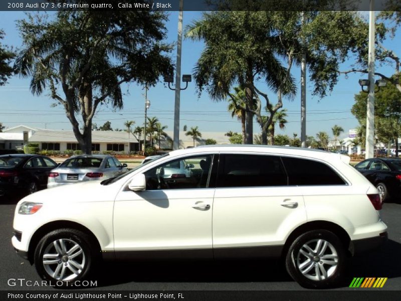 Calla White / Black 2008 Audi Q7 3.6 Premium quattro