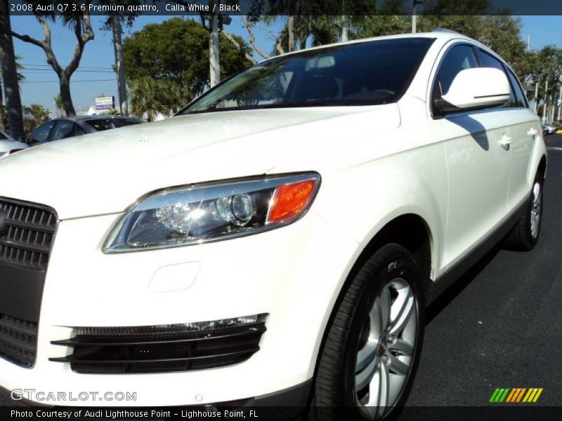 Calla White / Black 2008 Audi Q7 3.6 Premium quattro