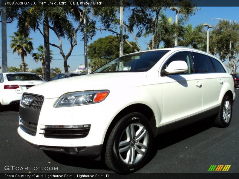 Calla White / Black 2008 Audi Q7 3.6 Premium quattro