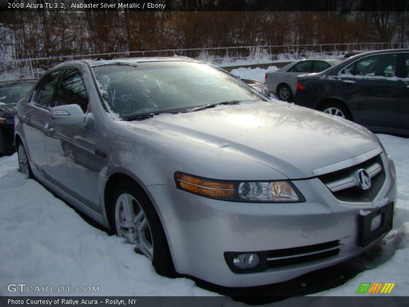 Alabaster Silver Metallic / Ebony 2008 Acura TL 3.2