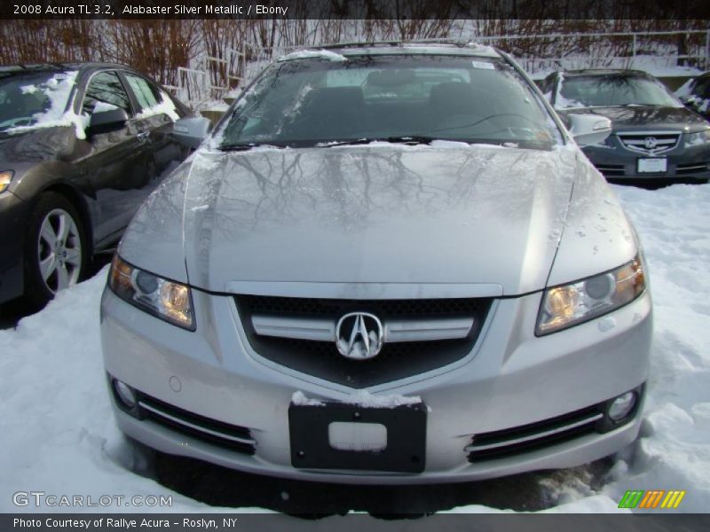Alabaster Silver Metallic / Ebony 2008 Acura TL 3.2