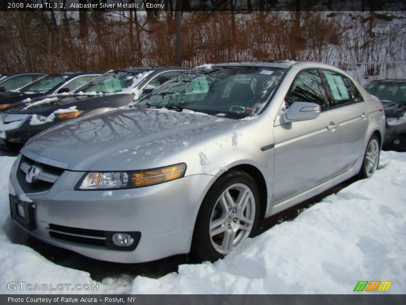 Alabaster Silver Metallic / Ebony 2008 Acura TL 3.2