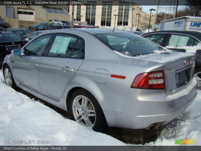 Alabaster Silver Metallic / Ebony 2008 Acura TL 3.2