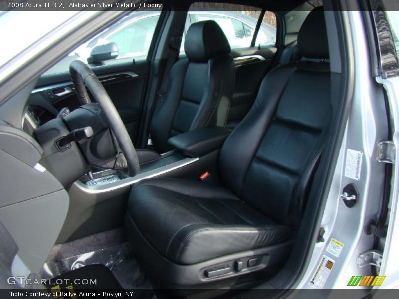 Alabaster Silver Metallic / Ebony 2008 Acura TL 3.2