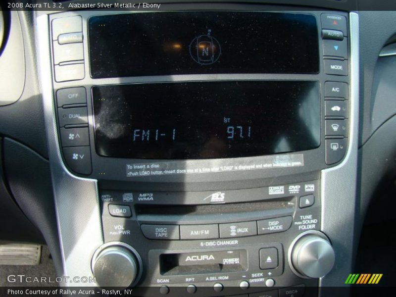 Alabaster Silver Metallic / Ebony 2008 Acura TL 3.2