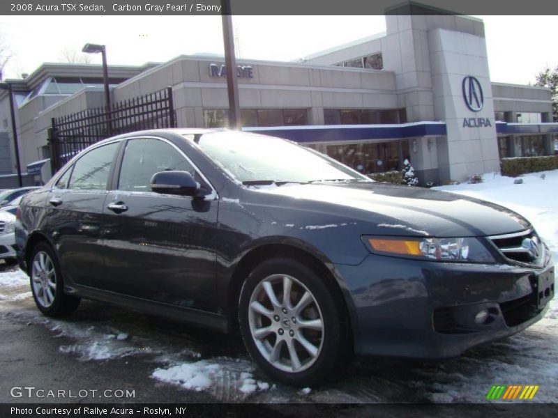 Carbon Gray Pearl / Ebony 2008 Acura TSX Sedan
