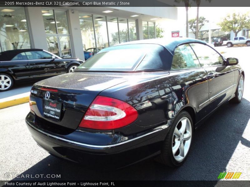 Capri Blue Metallic / Stone 2005 Mercedes-Benz CLK 320 Cabriolet