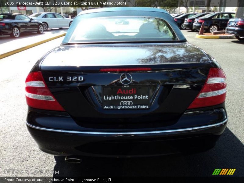 Capri Blue Metallic / Stone 2005 Mercedes-Benz CLK 320 Cabriolet