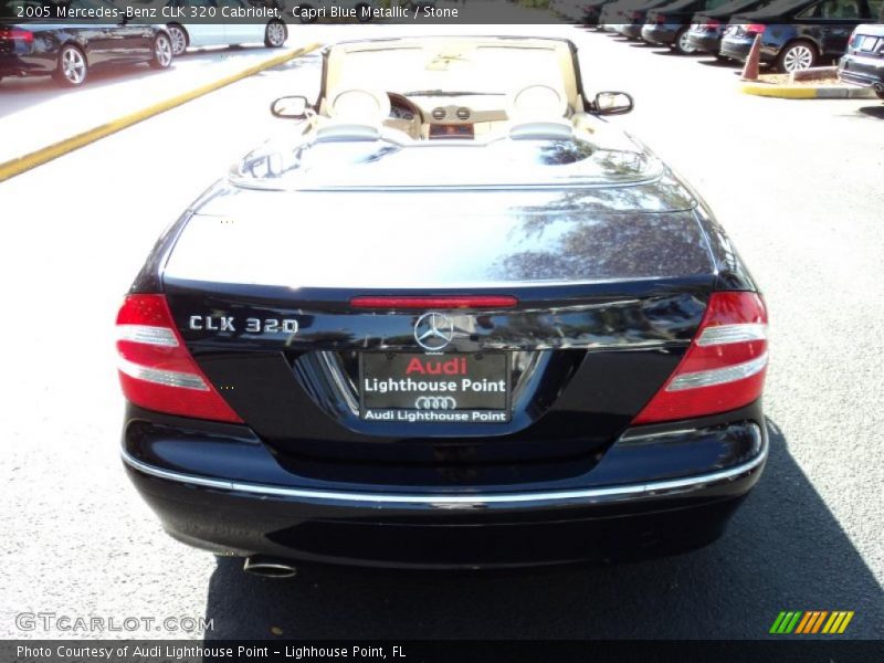 Capri Blue Metallic / Stone 2005 Mercedes-Benz CLK 320 Cabriolet