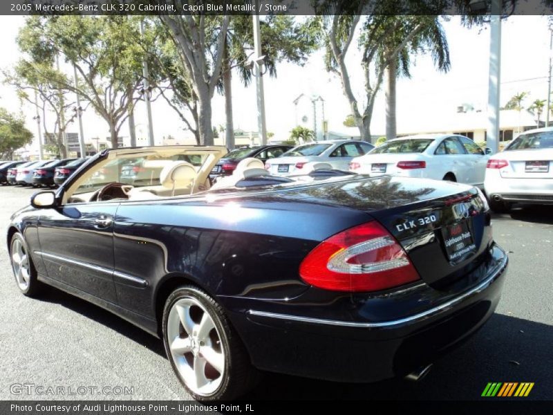 Capri Blue Metallic / Stone 2005 Mercedes-Benz CLK 320 Cabriolet