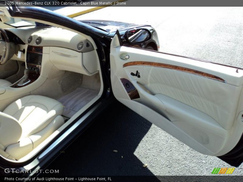 Capri Blue Metallic / Stone 2005 Mercedes-Benz CLK 320 Cabriolet