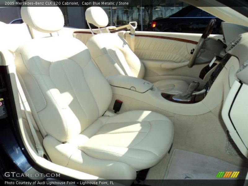 Capri Blue Metallic / Stone 2005 Mercedes-Benz CLK 320 Cabriolet