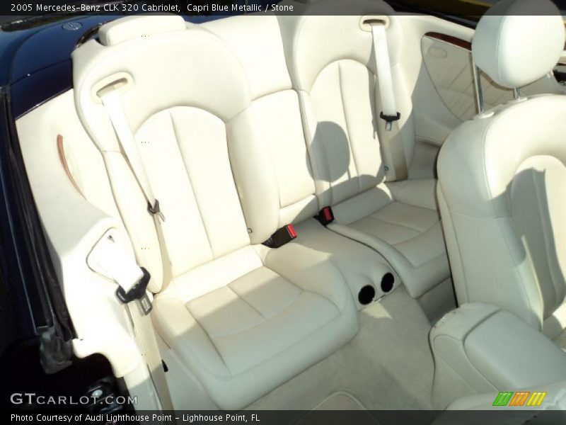 Capri Blue Metallic / Stone 2005 Mercedes-Benz CLK 320 Cabriolet