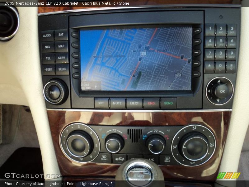 Capri Blue Metallic / Stone 2005 Mercedes-Benz CLK 320 Cabriolet