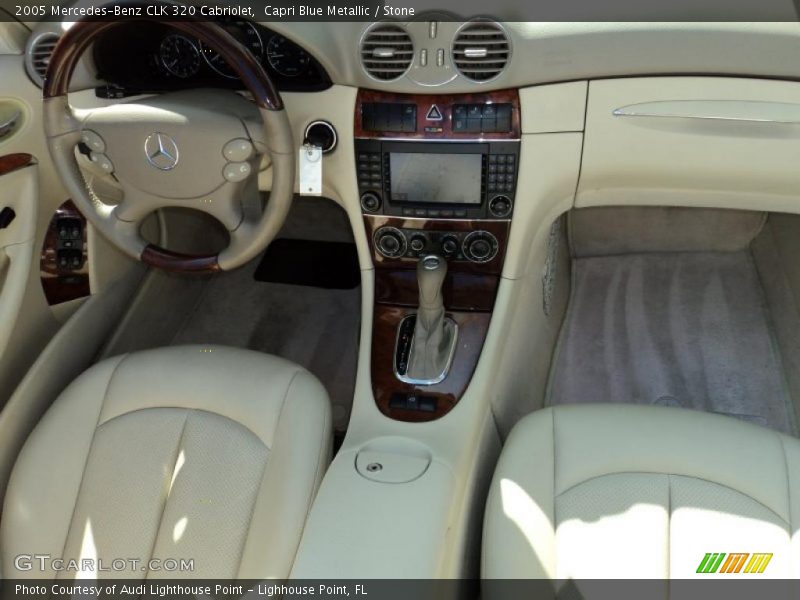 Capri Blue Metallic / Stone 2005 Mercedes-Benz CLK 320 Cabriolet