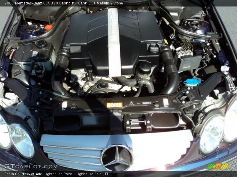 Capri Blue Metallic / Stone 2005 Mercedes-Benz CLK 320 Cabriolet