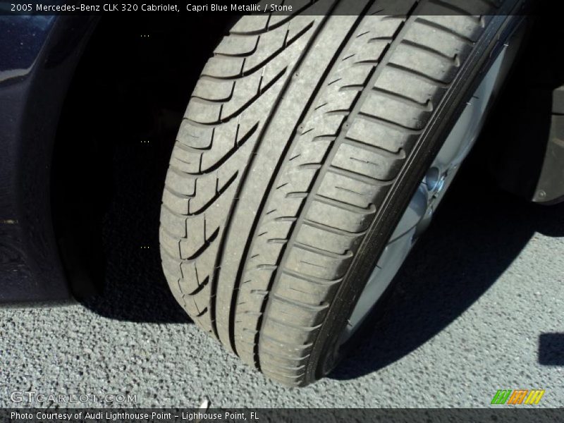 Capri Blue Metallic / Stone 2005 Mercedes-Benz CLK 320 Cabriolet
