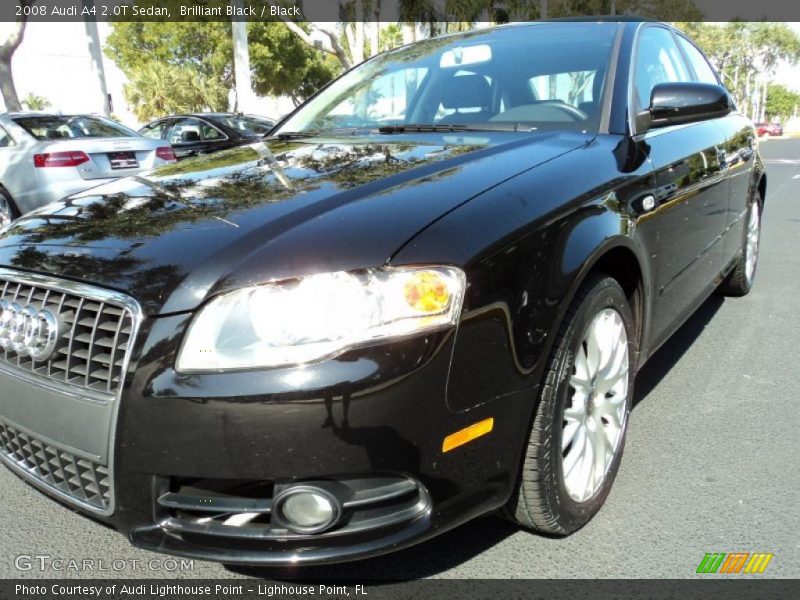 Brilliant Black / Black 2008 Audi A4 2.0T Sedan