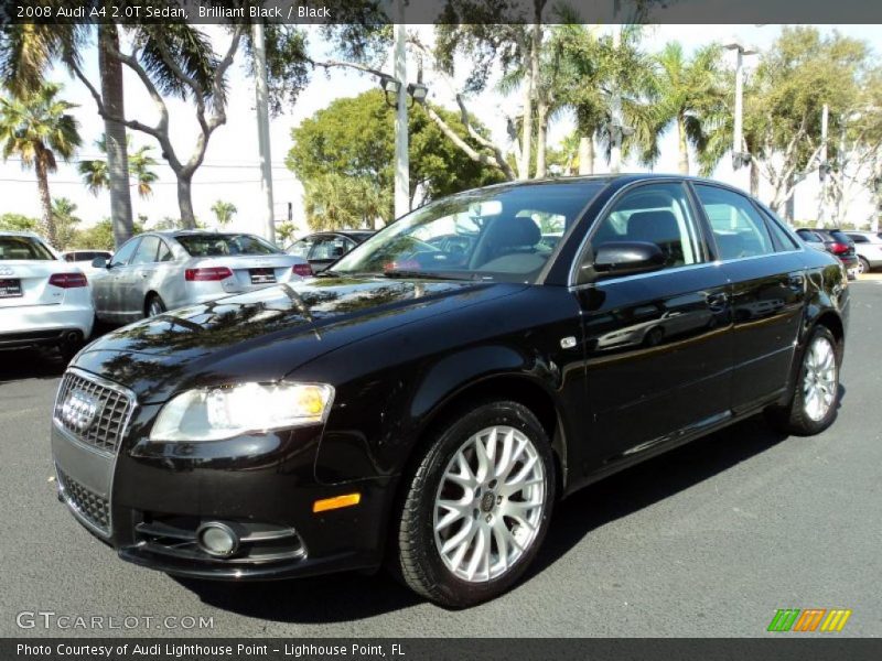 Brilliant Black / Black 2008 Audi A4 2.0T Sedan