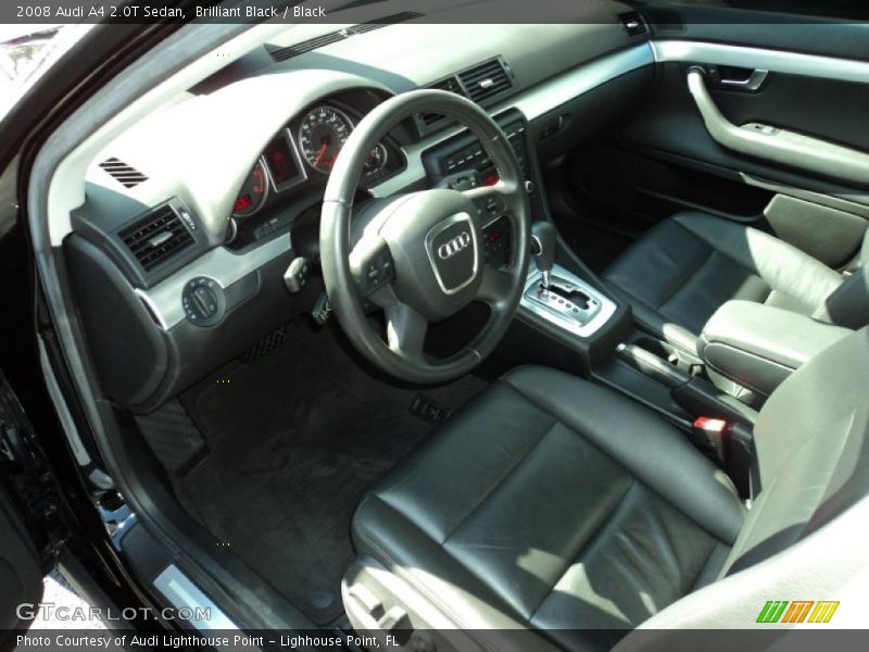 Brilliant Black / Black 2008 Audi A4 2.0T Sedan