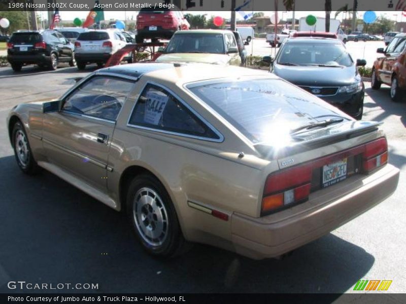 Aspen Gold Metallic / Beige 1986 Nissan 300ZX Coupe