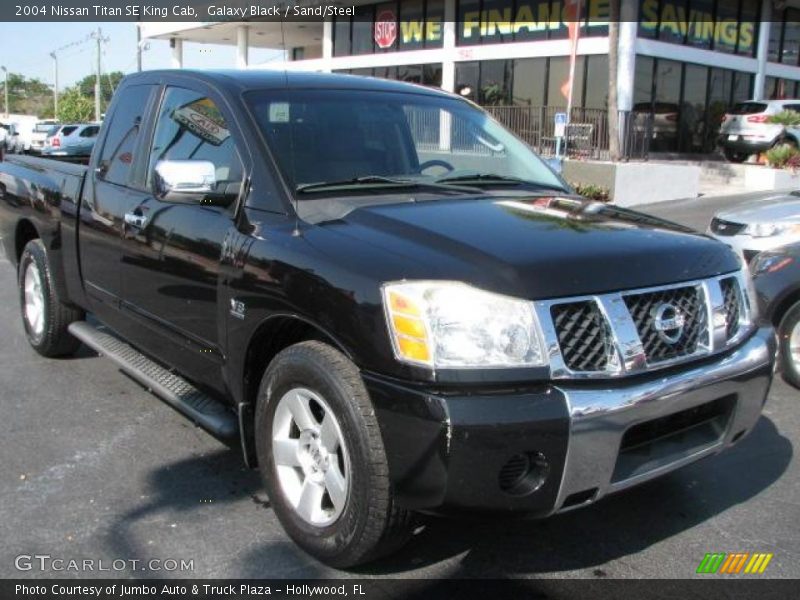 Galaxy Black / Sand/Steel 2004 Nissan Titan SE King Cab